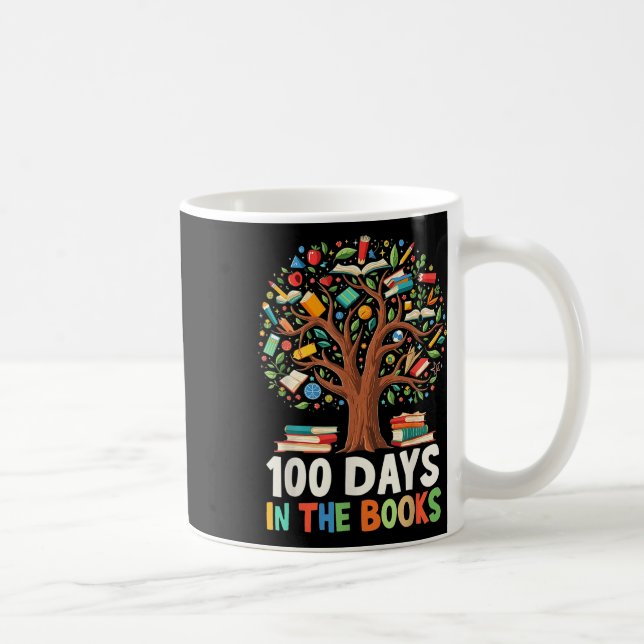 Mug 100 Jours Dans Les Livres Lecture Enseignant 100èm (Droite)
