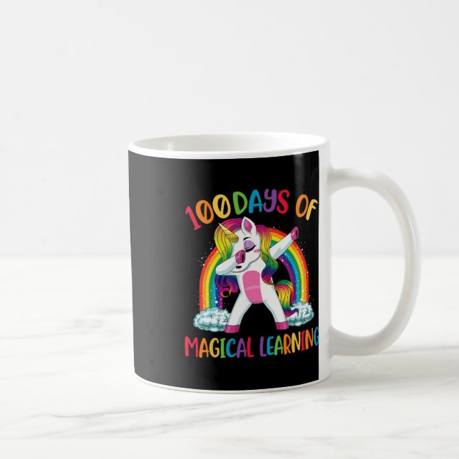 Mug 100 jours d'apprentissage magique dabbing filles d (Droite)