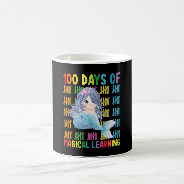 Mug 100 Jours d'apprentissage magique École de sirène (Centre)