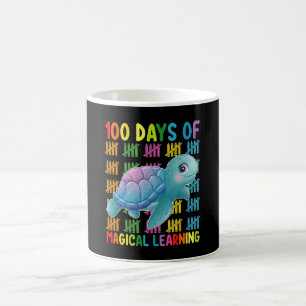 Mug 100 Jours d'apprentissage magique École de tortue