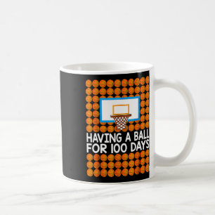 Mug 100 Jours De Basket-Ball 100E Jour Boules Cadeau