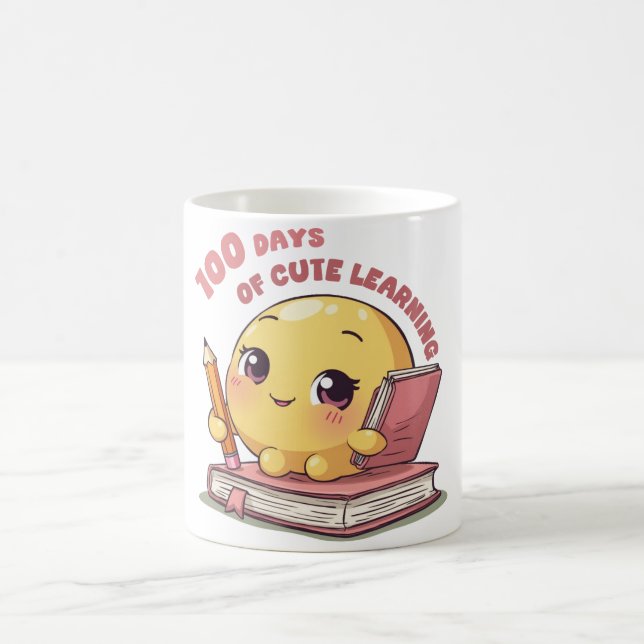 Mug 100 jours de boug d'apprentissage mignon (Centre)
