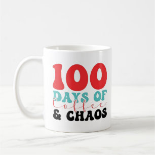 Mug 100 jours de café et de chaos 2025