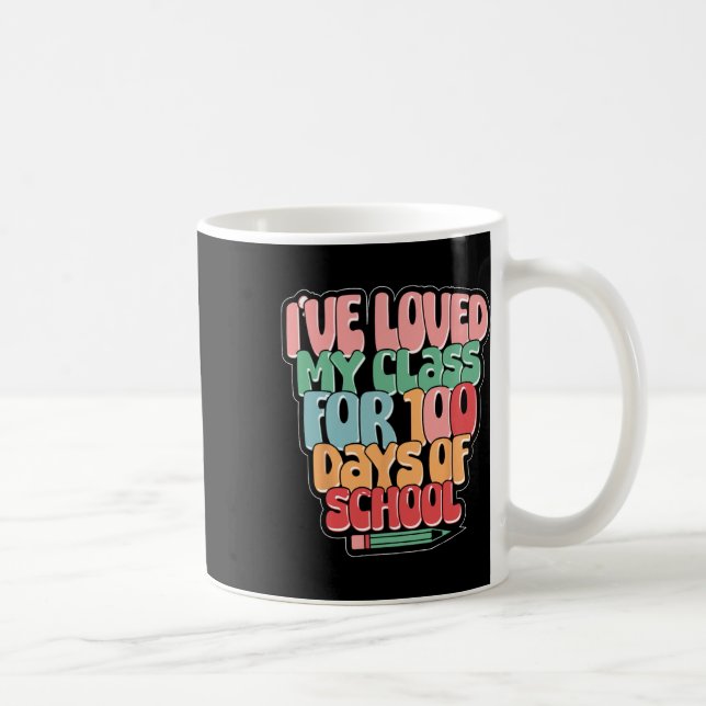 Mug 100 Jours De L'École Aimait Mon Cl Professeur Garç (Droite)
