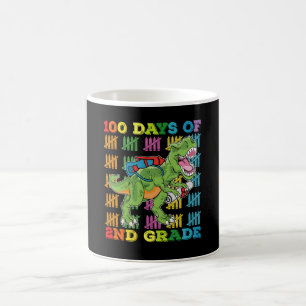 Mug 100 Jours De L'école Du T-Rex Dinosaure De 2e Anné