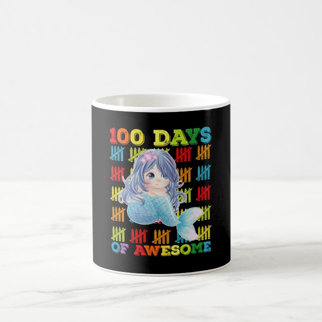 Mug 100 Jours De Mermaid Magnifique 100E Jour De L'Éco (Centre)