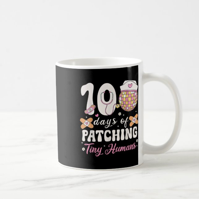 Mug 100 Jours De Patching Minuscules Humains 100 Jours (Droite)