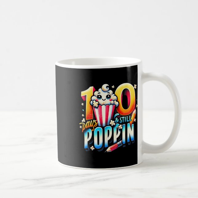 Mug 100 Jours De Poppin Fun Popcorn Thème Retour À Sch (Droite)