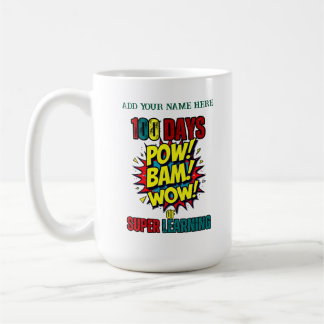 Mug 100 Jours de Super Apprentissage : Comic Book Styl