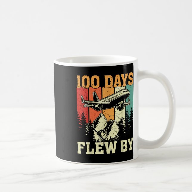 Mug 100 Jours De Vol Juste En Avion 100E Jour De (Droite)