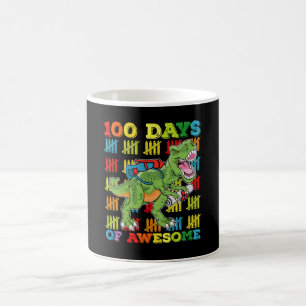 Mug 100 Jours d'école avec un super T Rex dinosaure