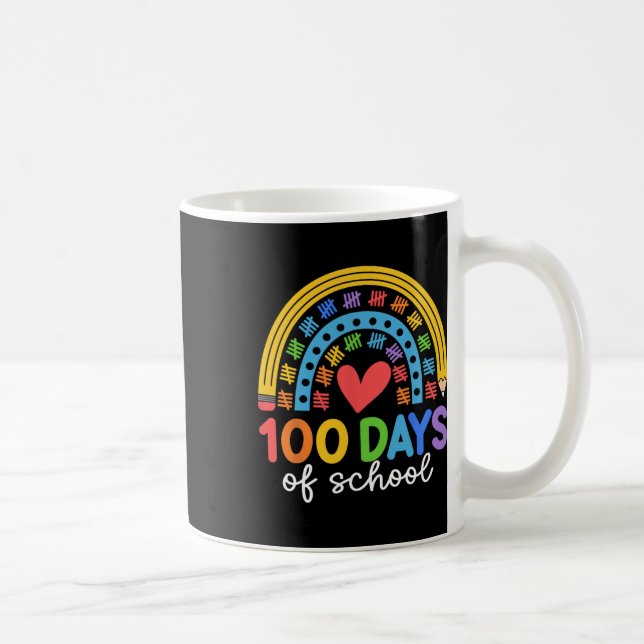 Mug 100 Jours D'École Conception De Célébration Arc-En (Droite)