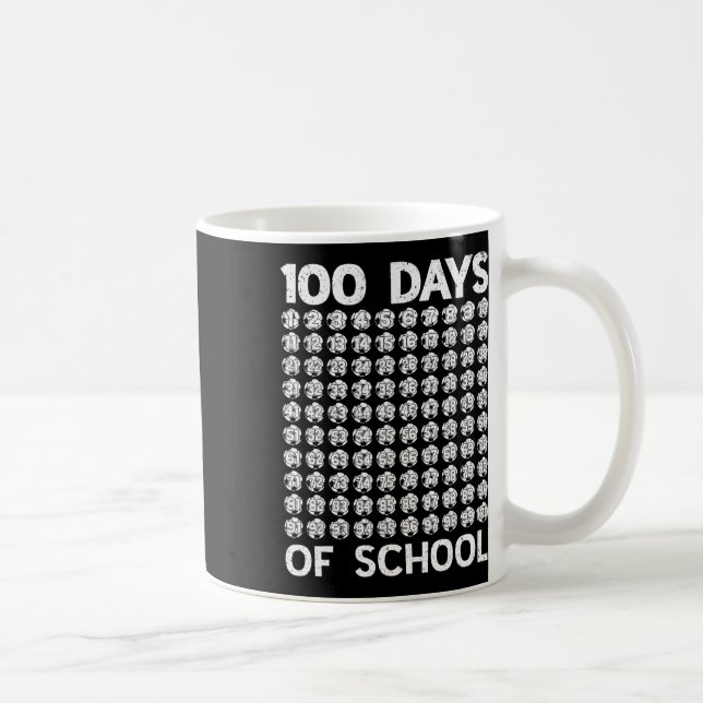 Mug 100 jours d'école de football 100e jour d'école ga (Droite)