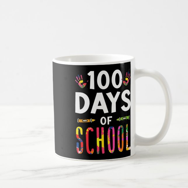 Mug 100 Jours D'École Dit Mignonne Équipe Sweet (Droite)
