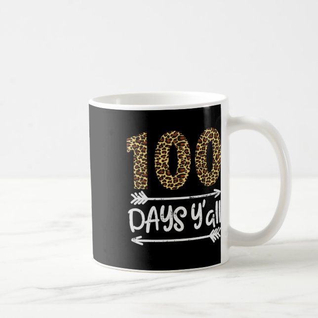 Mug 100 jours d'école les amis Impression léopard 100e (Droite)
