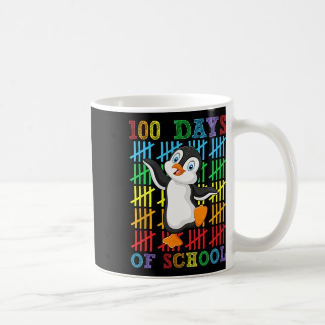 Mug 100 Jours D'École Penguin Lover Garçons Filles 100 (Droite)