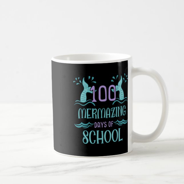 Mug 100 Jours D'École Pour Filles Sirène Cadeau (Droite)
