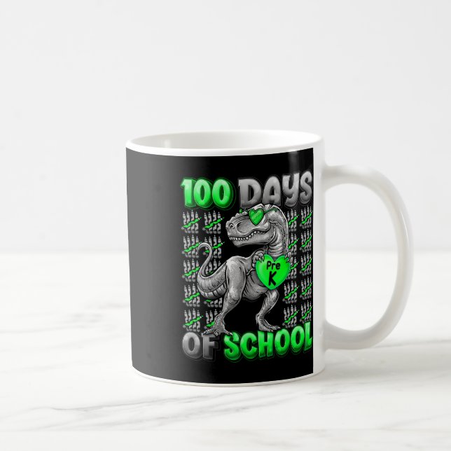 Mug 100 Jours D'École Pré-k 100 Jours Garçons Plus Int (Droite)
