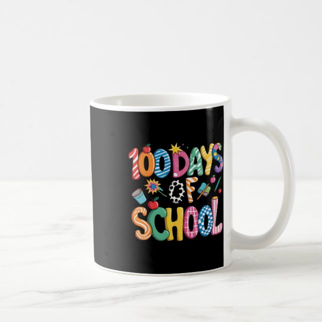 Mug 100 jours d'école préppy coquette bow 100 jour Sma (Droite)