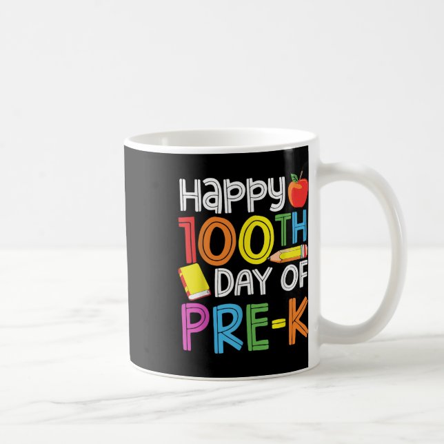 Mug 100 Jours D'Enseignant Préscolaire Enfants 100E Jo (Droite)