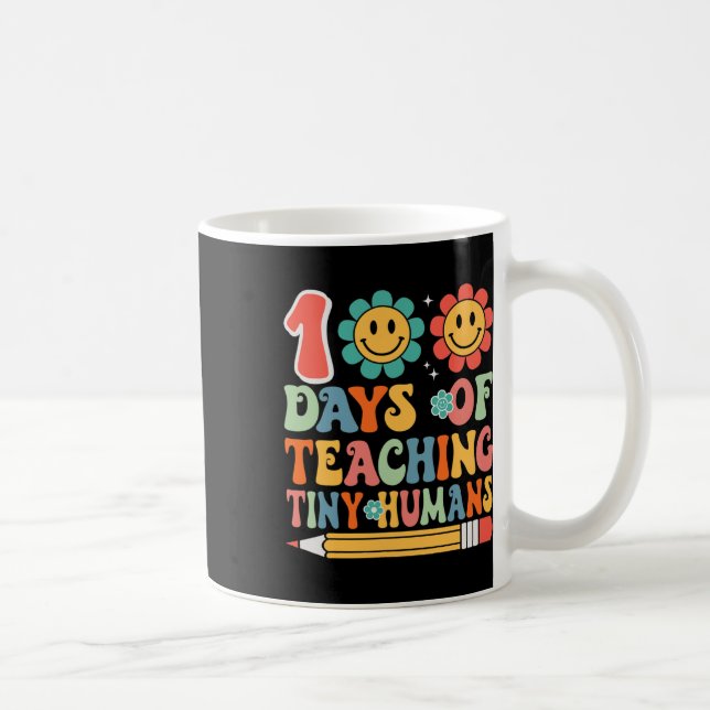 Mug 100 Jours D'Enseignement De Minuscules Humains Pro (Droite)