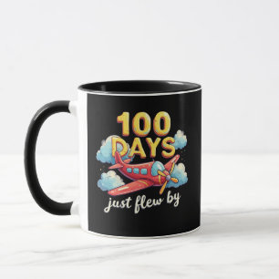 Mug 100 Jours Juste Volé En Avion 100 Jours D'École