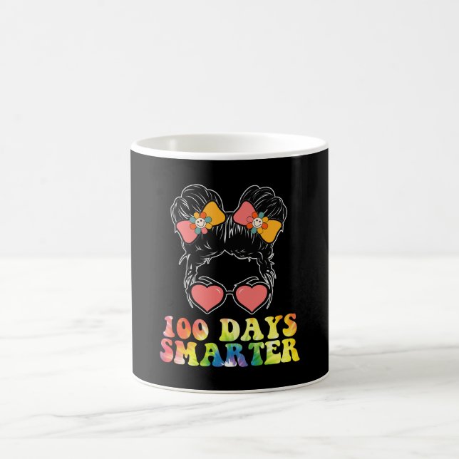 Mug 100 jours plus intelligentes filles chignon désord (Centre)