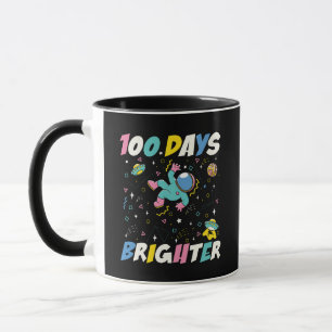 Mug 100 Jours Plus Lumineux Astronaute Espace Extérieu