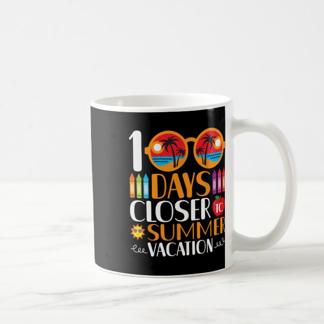 Mug 100 jours plus près des vacances d'été  (Droite)