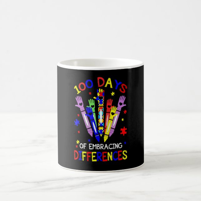 Mug 100 jours pour embrasser les différences Autisme 1 (Centre)