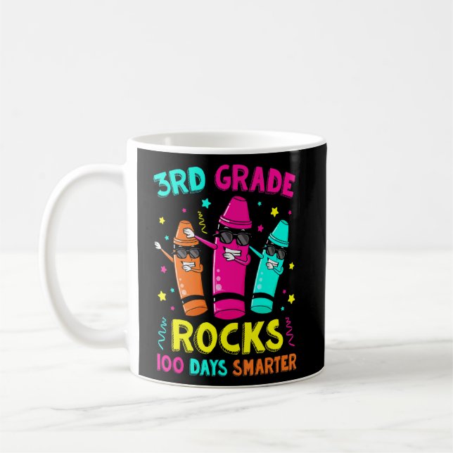 Mug 100 jours Smarter 3e année Crayons 3e année Rock 3 (Gauche)