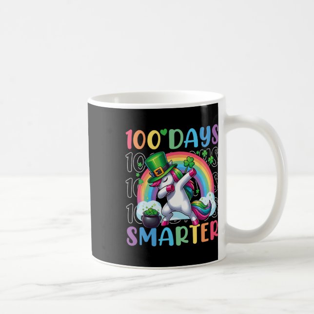 Mug 100 Jours Smarter Dabbing Irish Unicorn St patrick (Droite)