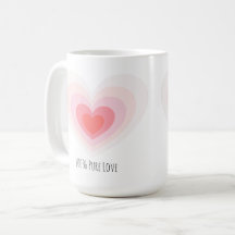 Mug "100% Pure Love" : design des deux côtés