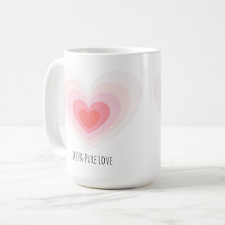 Mug "100% Pure Love" : design des deux côtés