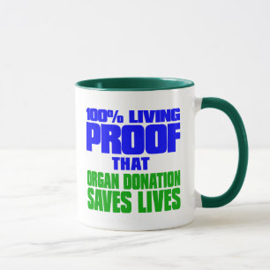 Mug 100% Vie Preuve que le don d'organes sauve des vie