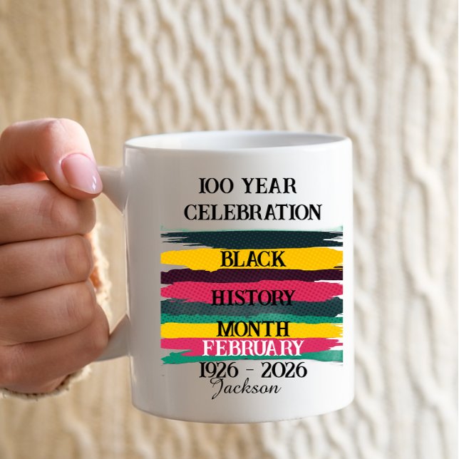 Mug 100 year celebration black history month 2026 (Créateur téléchargé)