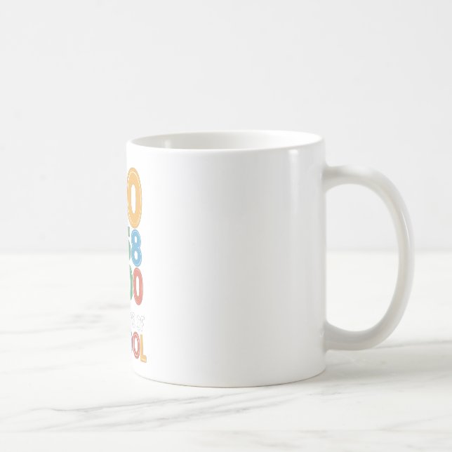 Mug 100e Jour de l'école Enseignant Enfants 100 Jours  (Droite)