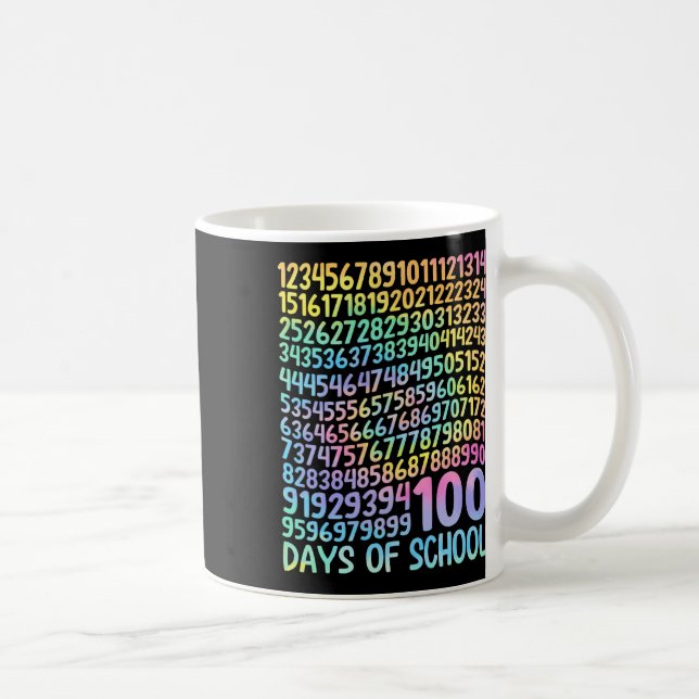 Mug 100e Jour De L'École Enseignant Enfants 100 Jours  (Droite)