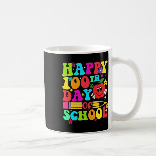 Mug 100e Jour De L'École Rétro 100 Jours Enseignant Ét (Droite)