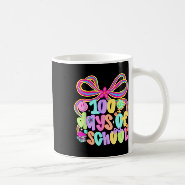 Mug 100e jour d'école 100 jours Professeur Coquette Nœ (Droite)