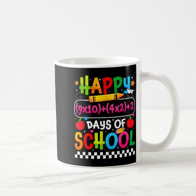 Mug 100e jour d'école Joyeux 100 jours Équation mathém (Droite)