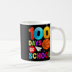 Mug 100e jour Student Boys Girls Bysketbyll 100 Jours