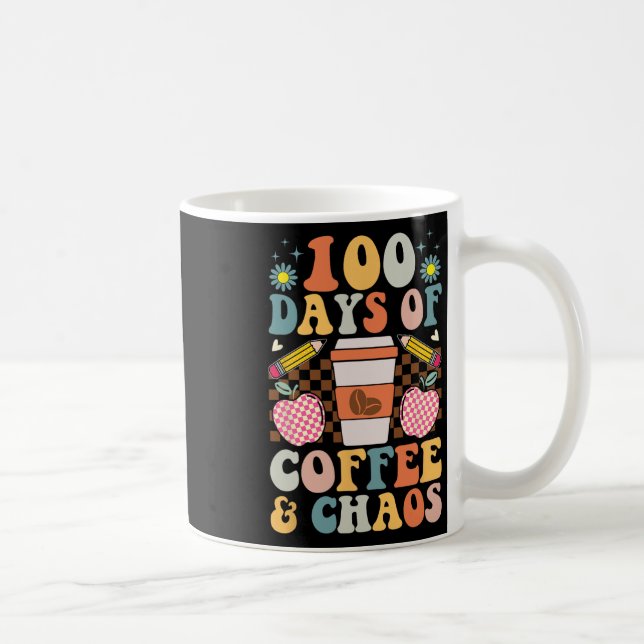 Mug 100ème Jour De L'École 100 Jours De Café Pour L'En (Droite)