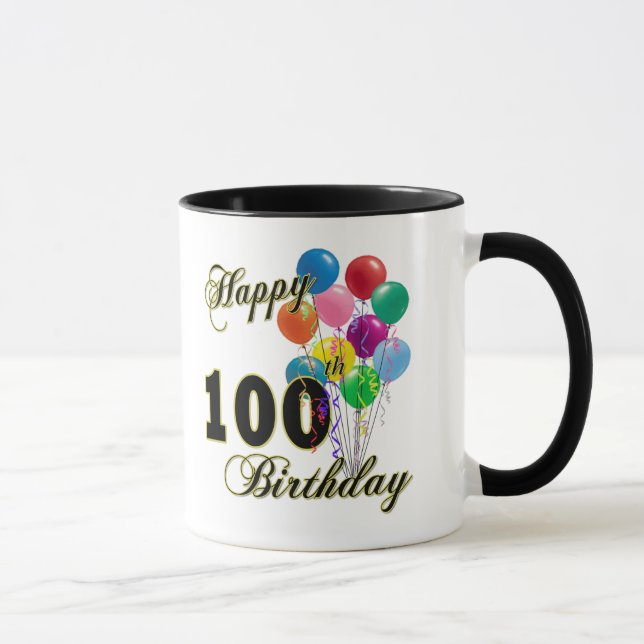 Mug 100th cadeaux d'anniversaire et habillement (Droite)