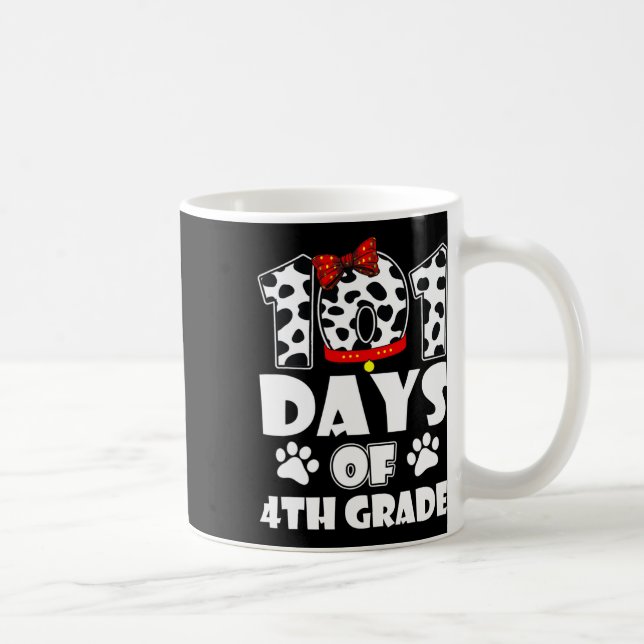 Mug 101 Jours École 4e année Chien 100 Jours Smarter S (Droite)