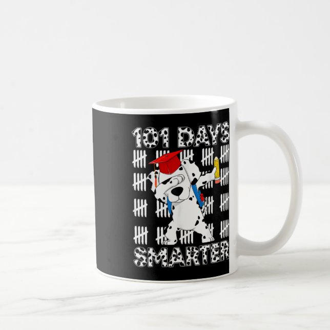 Mug 101 jours plus intelligents Joyeux 100ème jour d'é (Droite)
