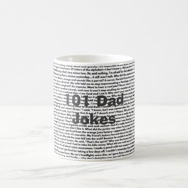 Mug 101 Papa plaisante, Drôle papa (Centre)