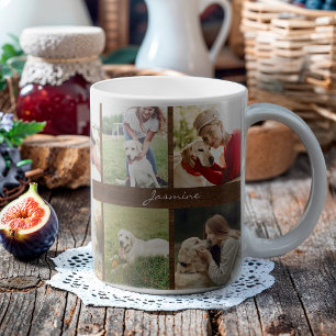 Mug 10 photos de Dog Rustic Wood