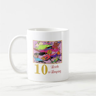 Mug 10 seigneurs animaux mignons et typographie d'un