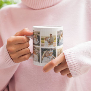 Mug 10 x Collage photo Grille Insta Moderne